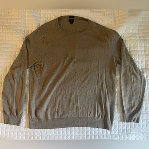 JCREW cotton/cashmere sweater - large - good condition - oatmeal color